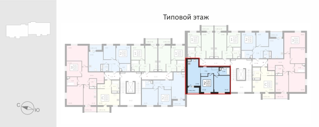 Купить двухкомнатную квартиру в ЖК Заречье Парк (Владимир) в Владимирской области. Вариант № 112799, 1, площадь -  квм, цена 6576570 рублей
