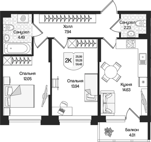 Купить квартиру у метро Парнас в Ленинградской области. Вариант № 9314085, 0, площадь -  квм, цена 12708926 рублей