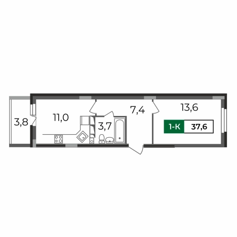 Купить квартиру в новостройках в ЖК "Сталинградский бульвар, 7" в смарт-квартале VERIZINO life в Владимире. Вариант № 146385, 0, площадь -  квм, цена 4072080 рублей