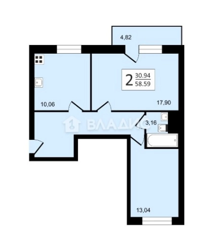 Купить квартиру в Москве. Вариант № 9403105, 0, площадь - квм, цена 14900000 рублей