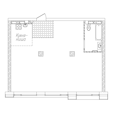 . Вариант № 4830131, 1, площадь - 69.9 квм, цена 18789300 рублей