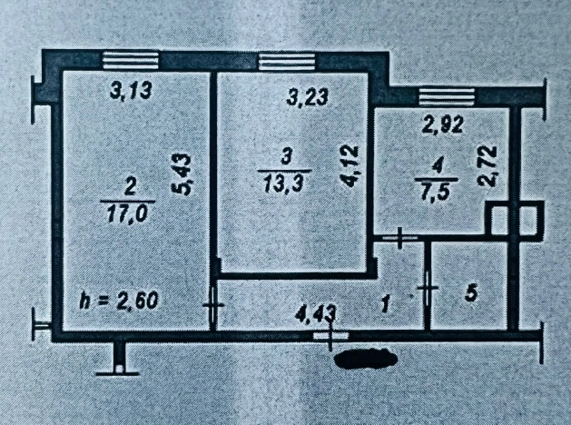 . Вариант № 5661, 10, площадь - 47.2 квм, цена 3590000 рублей