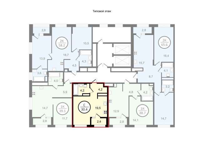 Купить однокомнатную квартиру в новостройках в ЖК UNO в Владимире. Вариант № 148557, 1, площадь -  квм, цена 5466600 рублей