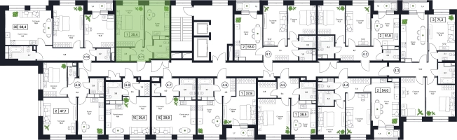 Купить однокомнатную квартиру в ЖК Пушкино Град в Пушкине. Вариант № 160504, 0, площадь -  квм, цена 8673000 рублей