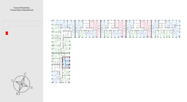 Купить двухкомнатную квартиру в новостройках в Владимирской области. Вариант № 9570957, 1, площадь -  квм, цена 8139600 рублей
