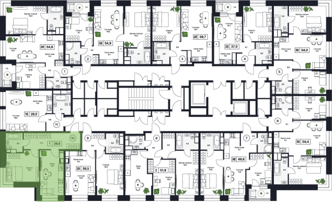Купить однокомнатную квартиру в ЖК Пушкино Град в Пушкине. Вариант № 160311, 0, площадь -  квм, цена 8148000 рублей