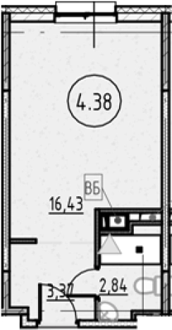 Купить Студию в новостройках у метро Обухово в Санкт-Петербурге. Вариант № 4163127, 0, площадь -  квм, цена 5417177 рублей