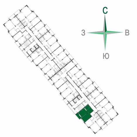 Купить квартиру в новостройках в Коврове. Вариант № 6848748, 3, площадь -  квм, цена 4094025 рублей