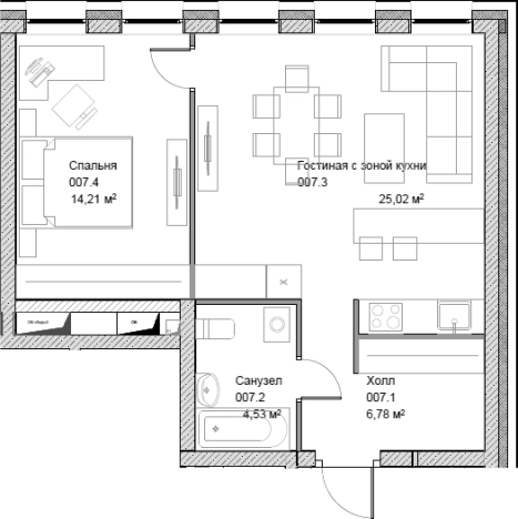 Купить квартиру у метро Тульская в Москве. Вариант № 83909, 0, площадь -  квм, цена 26280800 рублей