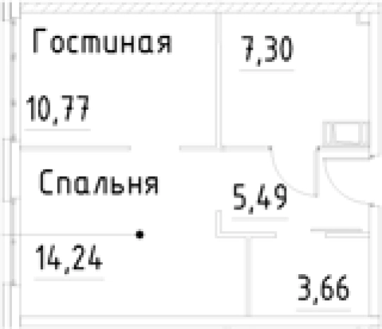 Купить однокомнатную квартиру у метро Улица Дыбенко в Санкт-Петербурге. Вариант № 9327355, 0, площадь -  квм, цена 7648459 рублей