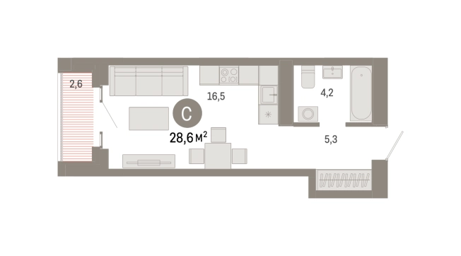 Купить Студию в районе Метрогородок в Москве. Вариант № 108717, 0, площадь -  квм, цена 12240000 рублей