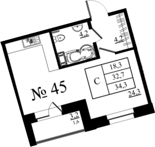 Купить Студию в новостройках в ЖК Орловский бульвар в Гатчине. Вариант № 7259925, 0, площадь -  квм, цена 5851889 рублей