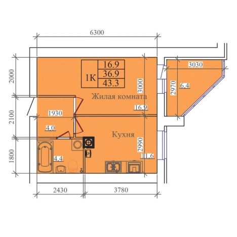 Купить квартиру в новостройках в ЖК "Олимпийский" литре 1 в Иванове. Вариант № 1168749, 0, площадь -  квм, цена 5872500 рублей