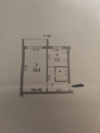 Купить однокомнатную квартиру на улице Садовая в Белгородской области. Вариант № 2896910, 21, площадь -  квм, цена 3200000 рублей