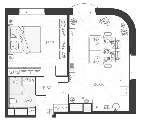 Купить квартиру в новостройках у метро Горный институт в Санкт-Петербурге. Вариант № 5549659, 0, площадь -  квм, цена 25206379 рублей