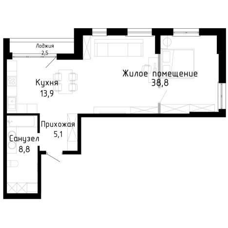 Купить квартиру на улице Лесопитомник в Владивостоке. Вариант № 9831679, 0, площадь -  квм, цена 11339000 рублей