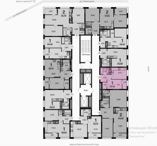 Купить однокомнатную квартиру в новостройках в районе Солотча в Рязани. Вариант № 5462727, 1, площадь - квм, цена 3600000 рублей