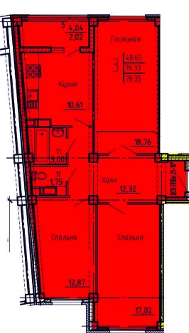Купить трехкомнатную квартиру в новостройках в ЖК Жилой комплекс "Арбековская застава" в Пензе. Вариант № 8918616, 0, площадь -  квм, цена 5993775 рублей