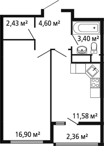 Купить однокомнатную квартиру в ЖК Миниполис Рафинад в Химках. Вариант № 142911, 0, площадь -  квм, цена 9236427 рублей