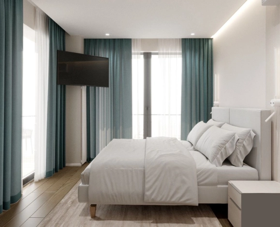 Купить трехкомнатную квартиру на улице Молодёжная в Республике Крым. Вариант № 9156548, 1, площадь -  квм, цена 41984800 рублей