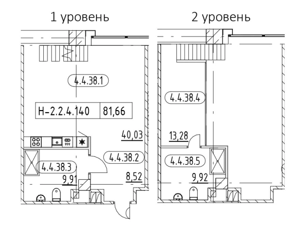. Вариант № 4160466, 0, площадь - 80.22 квм, цена 50325296 рублей