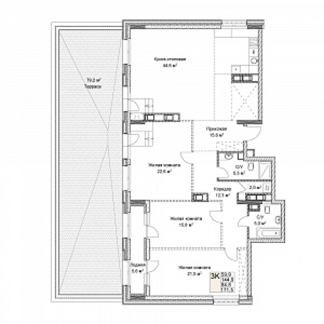 Купить трехкомнатную квартиру на улице Германа Лопатина в Нижнем Новгороде. Вариант № 139487, 0, площадь -  квм, цена 56648165 рублей