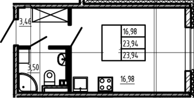 Купить Студию на улице Златоглавая в Сертолове. Вариант № 6961153, 0, площадь -  квм, цена 5578020 рублей