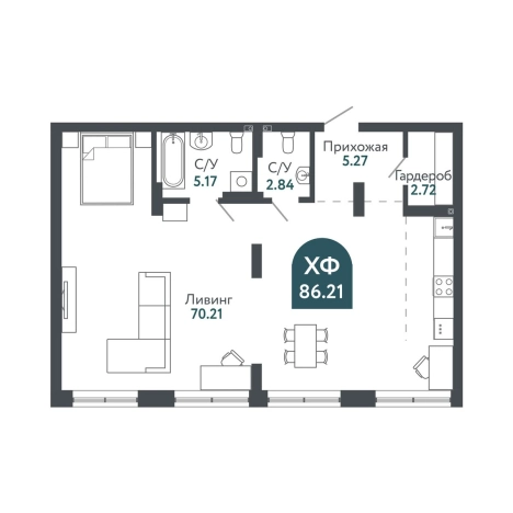 Купить квартиру в новостройках в ЖК Тихомиров в Новосибирске. Вариант № 9936165, 0, площадь -  квм, цена 24592000 рублей