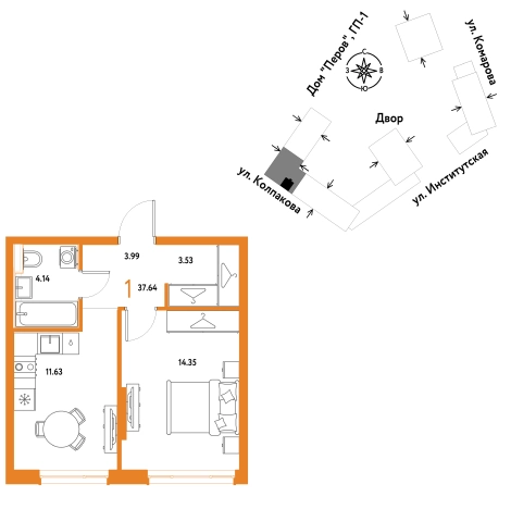 Купить квартиру у метро Медведково в Мытищах. Вариант № 10440567, 0, площадь -  квм, цена 15213333 рублей