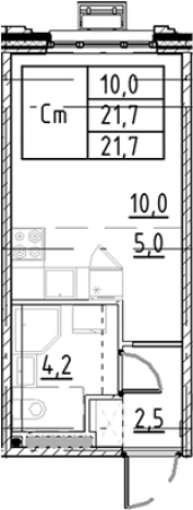 Купить квартиру в новостройках у метро Купчино в Санкт-Петербурге. Вариант № 7597675, 0, площадь -  квм, цена 5388826 рублей