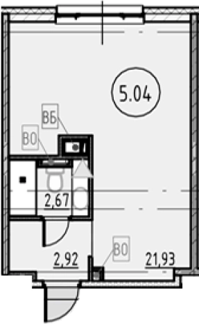 Купить Студию в новостройках у метро Обухово в Санкт-Петербурге. Вариант № 4163081, 0, площадь -  квм, цена 6447241 рублей