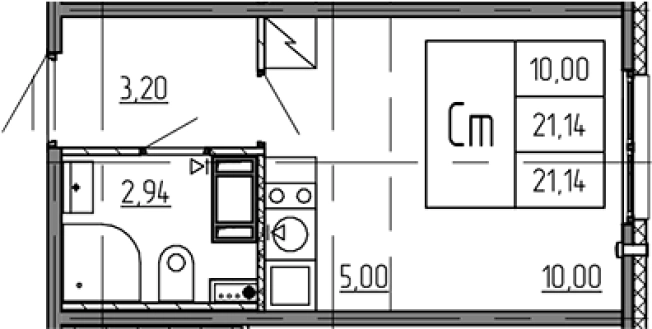 Купить квартиру в новостройках в ЖК Ручьи 2 в Санкт-Петербурге. Вариант № 9510880, 0, площадь -  квм, цена 4808349 рублей