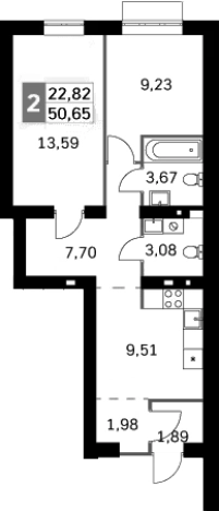 Купить квартиру на улице Цветочная в Московской области. Вариант № 113468, 0, площадь - квм, цена 9862070 рублей