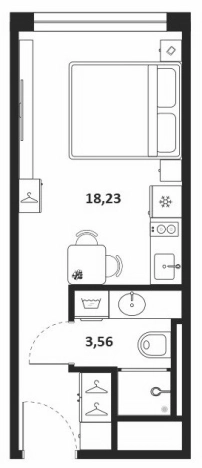 Купить Студию в ЖК SAAN в Санкт-Петербурге. Вариант № 9149128, 0, площадь -  квм, цена 7482720 рублей