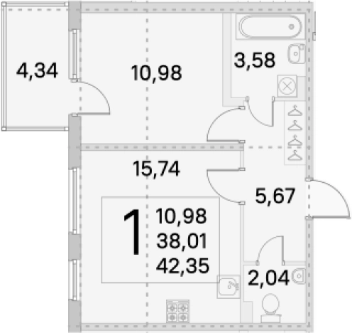 Купить двухкомнатную квартиру в ЖК Новое Сертолово в Сертолове. Вариант № 66891, 0, площадь -  квм, цена 6617541 рублей