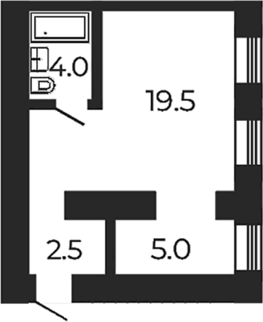 Купить однокомнатную квартиру у метро Садовая в Санкт-Петербурге. Вариант № 9111645, 0, площадь -  квм, цена 13530402 рублей