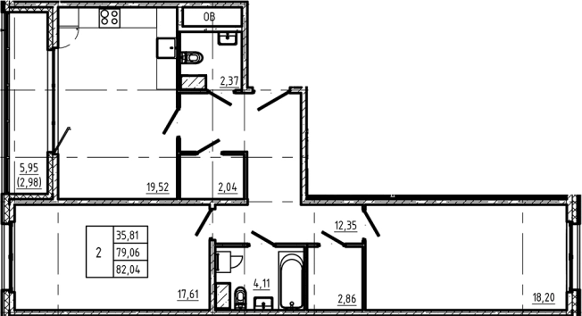 Купить двухкомнатную квартиру в ЖК Регенбоген в Санкт-Петербурге. Вариант № 7598161, 0, площадь -  квм, цена 34134212 рублей