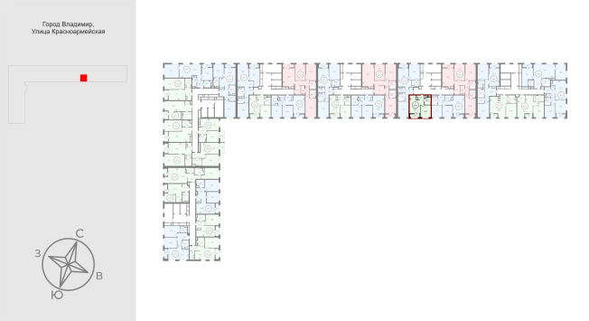 Купить квартиру в новостройках в Владимире. Вариант № 9556321, 1, площадь -  квм, цена 6203700 рублей