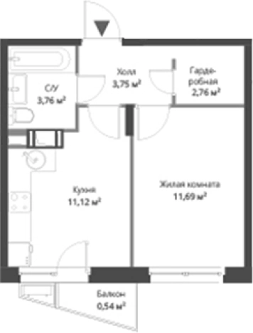 Купить квартиру в ЖК Veren Nort Сертолово в Сертолове. Вариант № 6057597, 0, площадь -  квм, цена 7641147 рублей