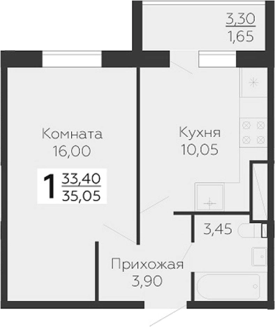 Купить однокомнатную квартиру в Всеволожске. Вариант № 8339077, 0, площадь -  квм, цена 4030750 рублей
