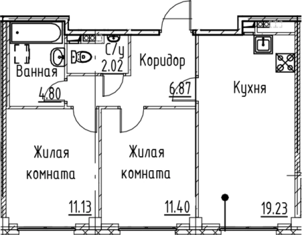 Купить трехкомнатную квартиру в ЖК Кронфорт в Санкт-Петербурге. Вариант № 6830763, 0, площадь -  квм, цена 16034000 рублей