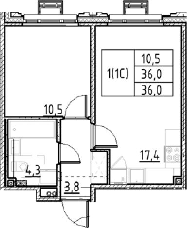 Купить двухкомнатную квартиру в новостройках у метро Купчино в Санкт-Петербурге. Вариант № 9328168, 0, площадь -  квм, цена 9366408 рублей