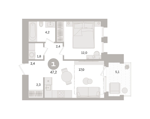 Купить однокомнатную квартиру на улице Дубининская в Москве. Вариант № 10128314, 0, площадь -  квм, цена 30290000 рублей