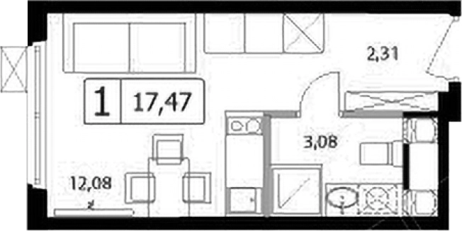 Купить Студию в районе Расторгуево в Видном. Вариант № 5833475, 0, площадь - квм, цена 5133148 рублей