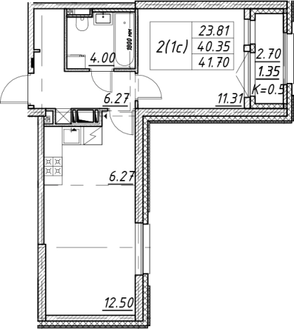 Купить двухкомнатную квартиру в новостройках в ЖК Цивилизация на Неве в Санкт-Петербурге. Вариант № 7850055, 0, площадь -  квм, цена 14191010 рублей