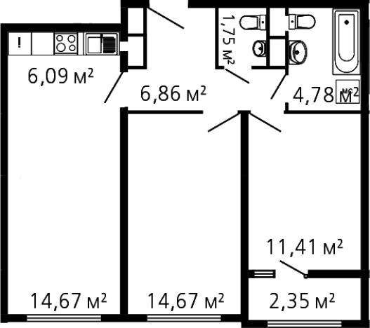 Купить трехкомнатную квартиру в Микрорайоне Новые Химки, Химки в Химках. Вариант № 142942, 0, площадь -  квм, цена 12217854 рублей