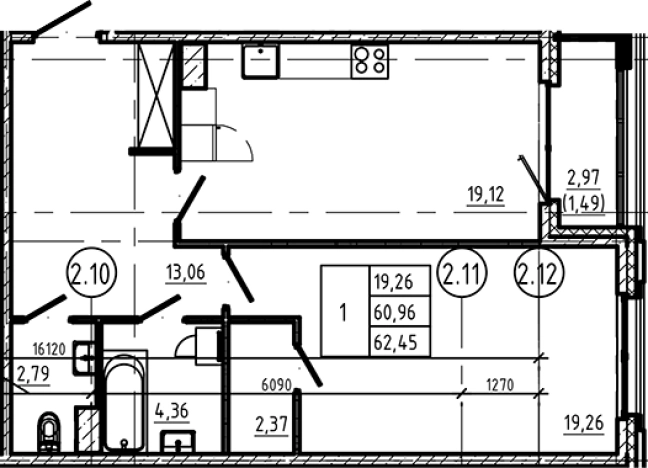 Купить однокомнатную квартиру на улице 7-я линия Васильевского острова в Санкт-Петербурге. Вариант № 7598169, 0, площадь -  квм, цена 27486177 рублей