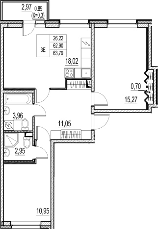 Купить квартиру в новостройках в ЖК Город-спутник Южный в Санкт-Петербурге. Вариант № 6256081, 0, площадь -  квм, цена 10895000 рублей
