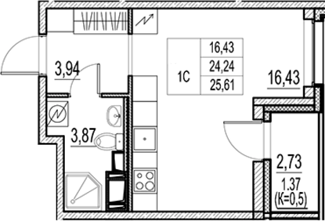Купить Студию в новостройках у метро Звёздная в Санкт-Петербурге. Вариант № 7979797, 0, площадь - квм, цена 4630000 рублей