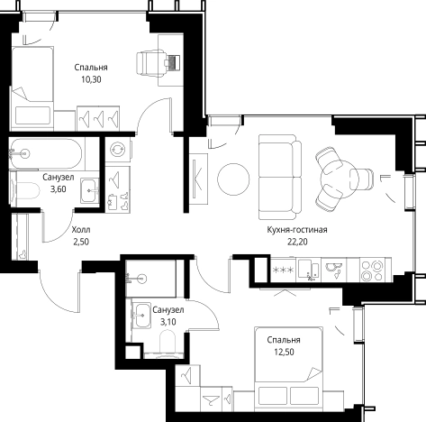 Купить квартиру на улице Верейская в Москве. Вариант № 10380880, 0, площадь -  квм, цена 34362800 рублей